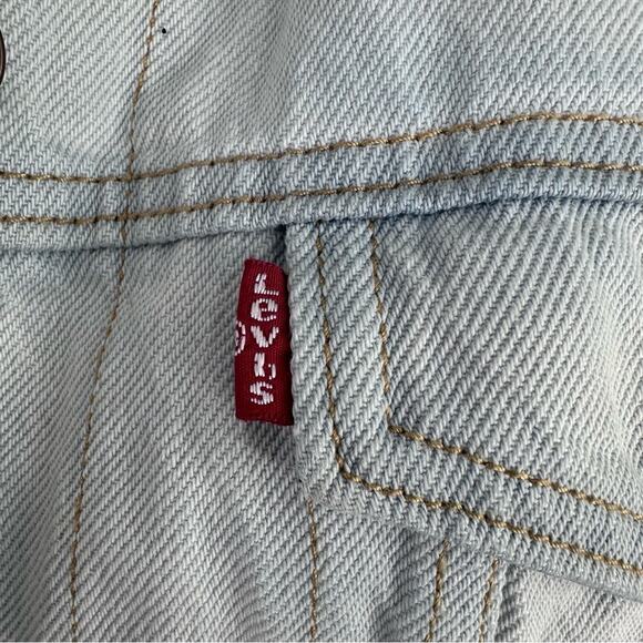 Levis - Vintage Sherpa Trucker Jean Jacket, Size 14-16 - Picture 12 of 16